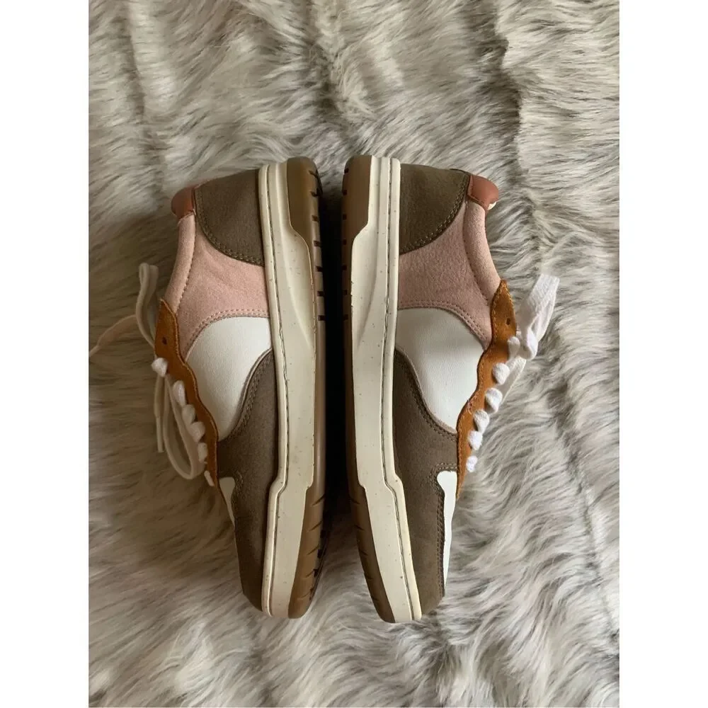 Madewell size 6.5M Court Sneakers in Nubuck and Recycled Leather